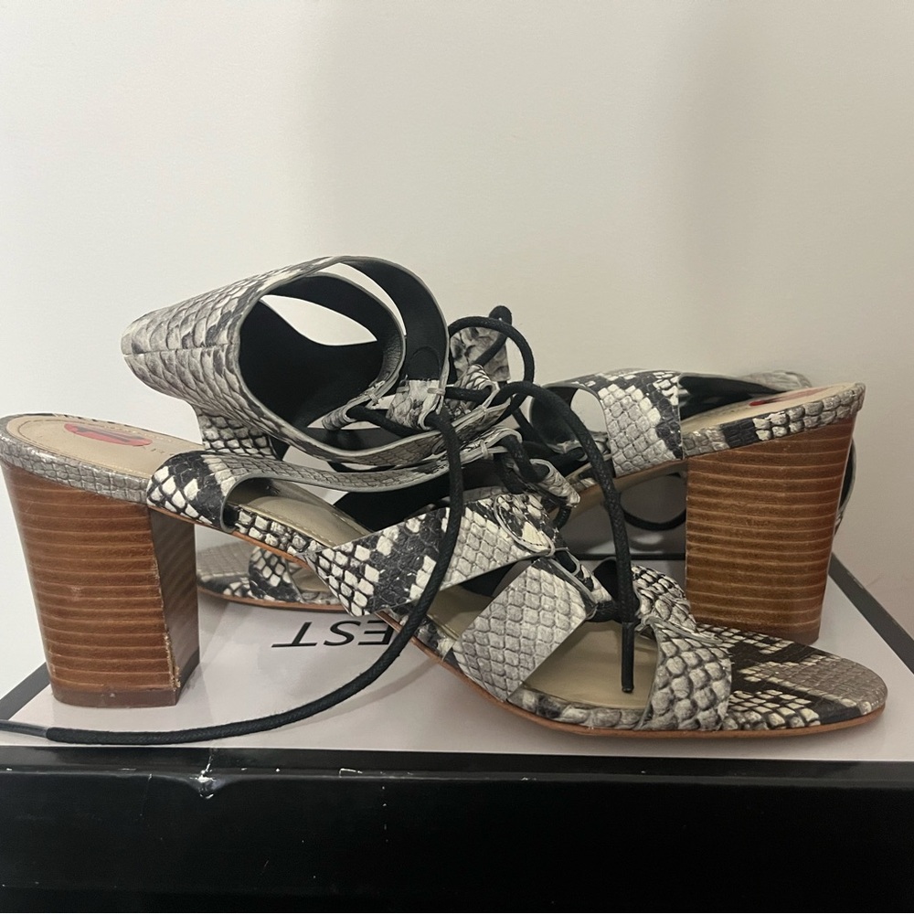 Snakeskin heels